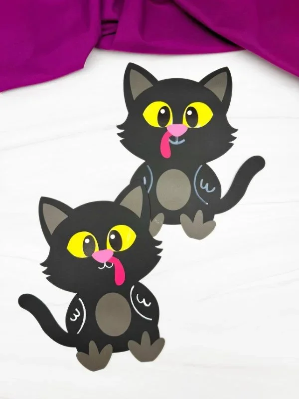 Black Cat Turkey Disguise Craft template for kids free PDF download
