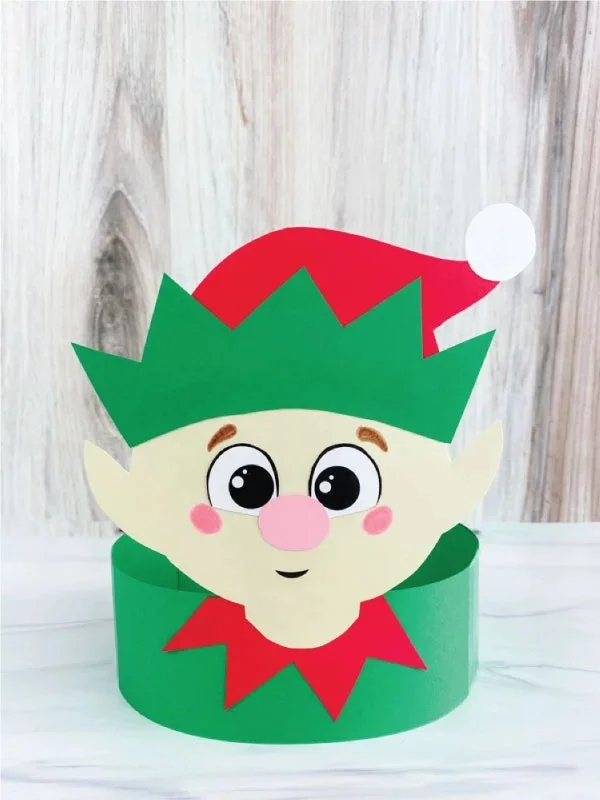 DIY Elf Headband craft for kids with free template