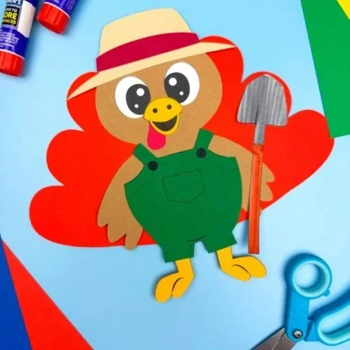 Free PDF template for Turkey Disguise project idea for kids