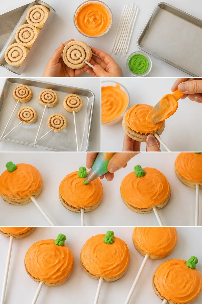 Cinnamon Roll Pumpkin Pops