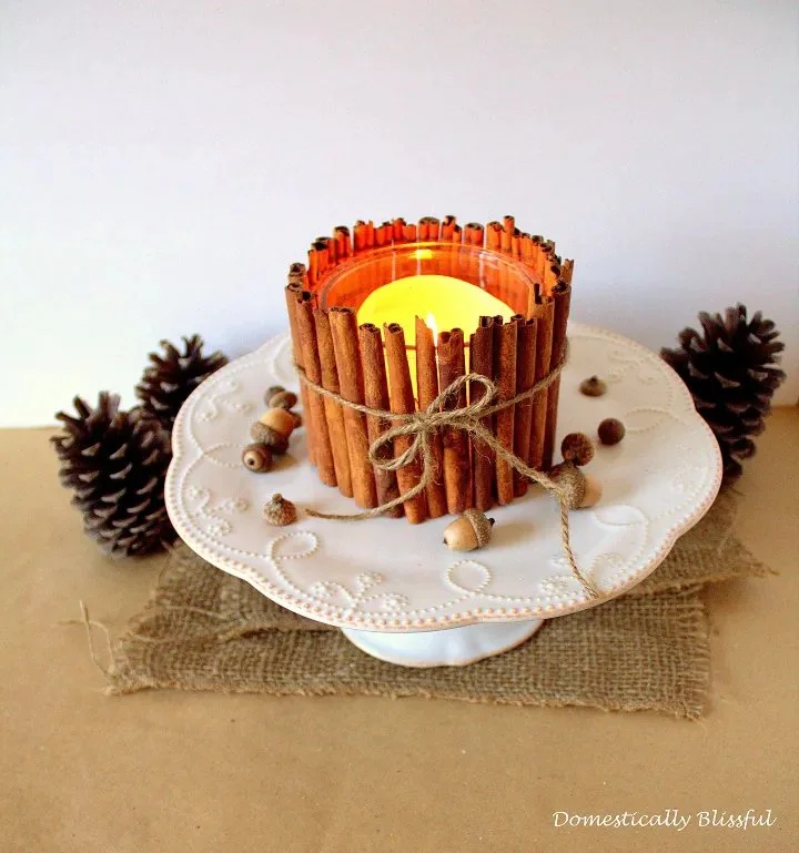 Cinnamon Stick Candle Holder | Hometalk