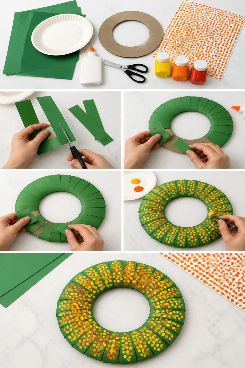 Corn Wreath Craft for Kids