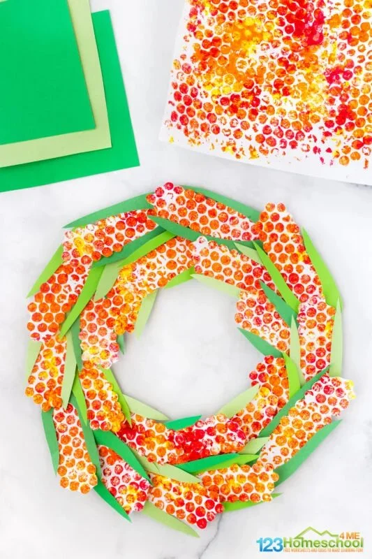 Corn Wreath Craft for Kids
