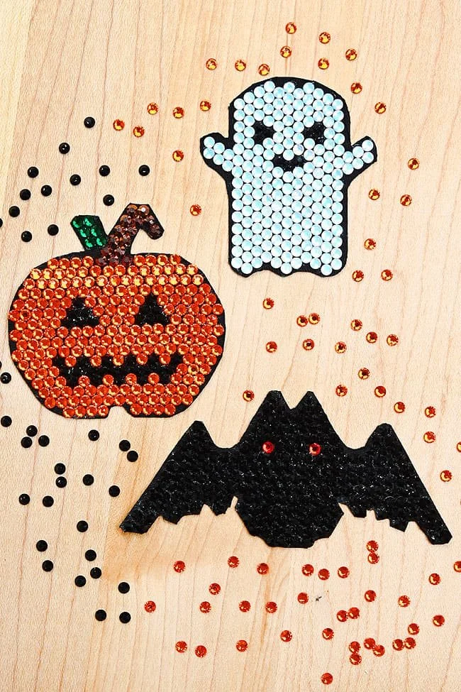 DIY Halloween Rhinestone Patches