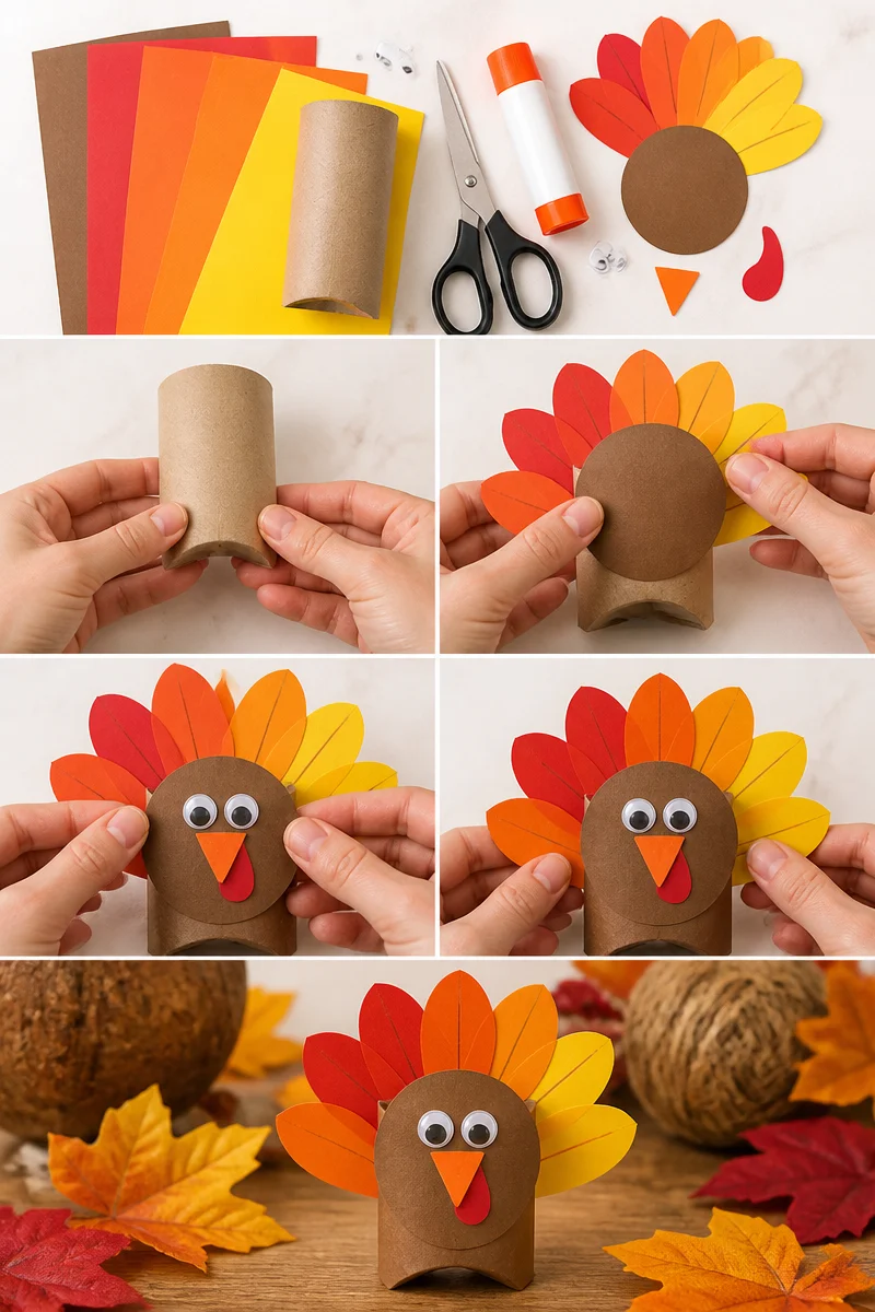 DIY Thanksgiving Place Cards | Turkey Place Card Holders