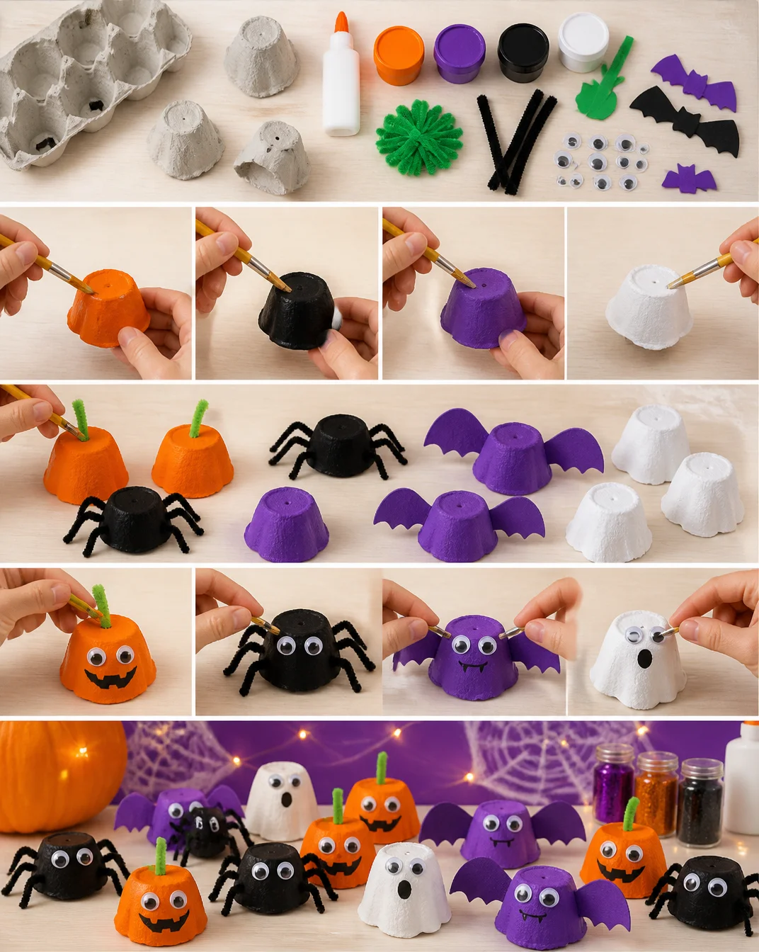 Egg Carton Pumpkin