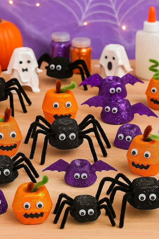 Egg Carton Pumpkin