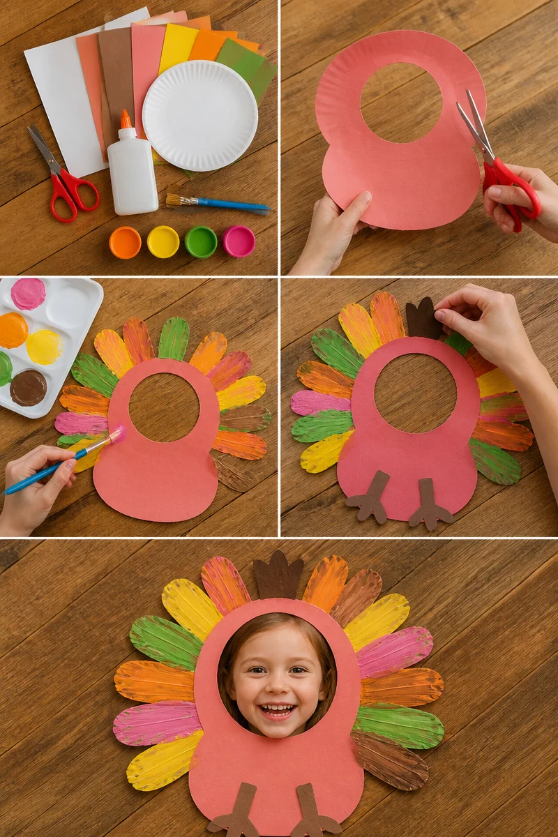 Silly Personalized Footprint Turkey Craft for Kids - Crafty Morning