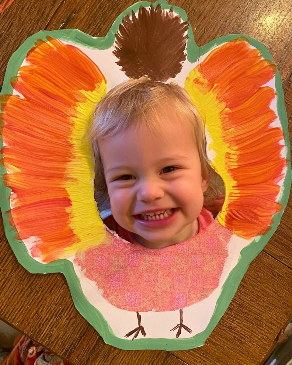 Silly Personalized Footprint Turkey Craft for Kids - Crafty Morning