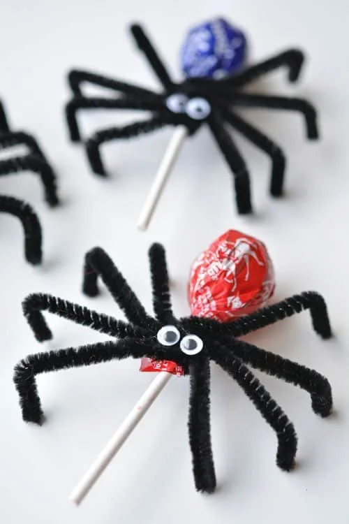 Spider Lollipops