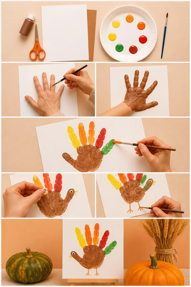 Turkey Handprint Craft